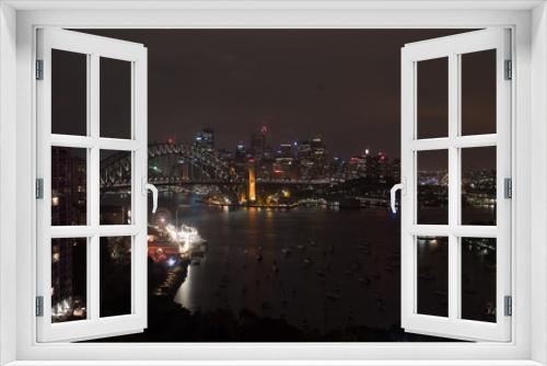Fototapeta Naklejka Na Ścianę Okno 3D - Sydney Bridge at Night