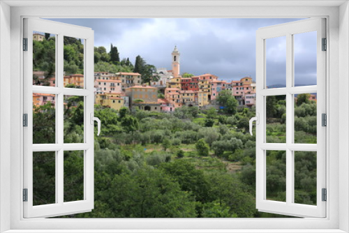 Fototapeta Naklejka Na Ścianę Okno 3D - Countryside in Liguria, Italy