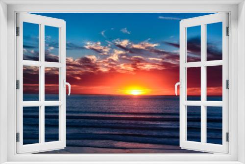 Fototapeta Naklejka Na Ścianę Okno 3D - Sonnenuntergang in Pebble Beach, Kalifornien