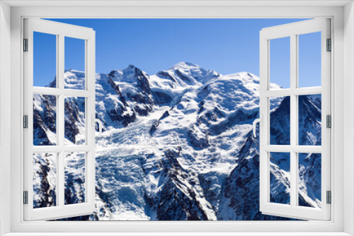 Fototapeta Naklejka Na Ścianę Okno 3D - Mont Blanc Massif