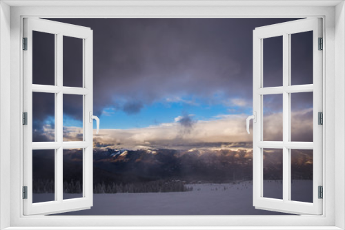 Fototapeta Naklejka Na Ścianę Okno 3D - Winter landscape