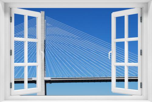 Fototapeta Naklejka Na Ścianę Okno 3D - 'Vasco da Gama' Bridge over River 'Tejo' in Lisbon (Close)