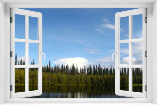 Fototapeta Naklejka Na Ścianę Okno 3D - Pond Panorama