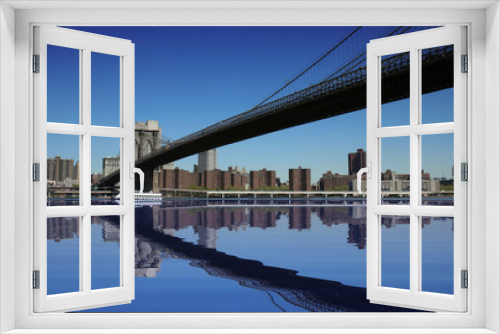 Fototapeta Naklejka Na Ścianę Okno 3D - New York City- Brooklyn Bridge