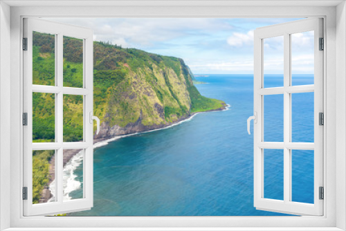 Fototapeta Naklejka Na Ścianę Okno 3D - Amazing view in Waipio Valley, Big Island, Hawaii, Usa