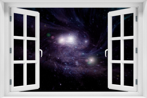 Fototapeta Naklejka Na Ścianę Okno 3D - galaxy in a free space