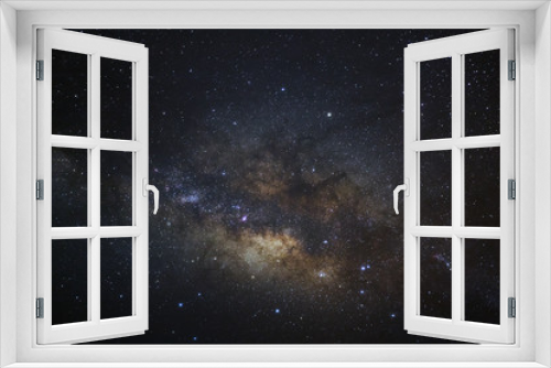 Fototapeta Naklejka Na Ścianę Okno 3D - Milky way galaxy with stars and space dust in the universe, Long