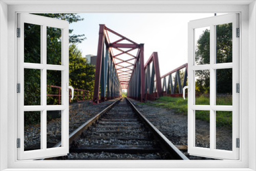 Fototapeta Naklejka Na Ścianę Okno 3D - Dusiburg railway line