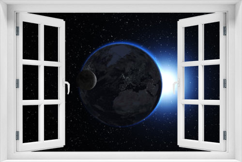 Fototapeta Naklejka Na Ścianę Okno 3D - Planet Earth in space.Globe in galaxy. Elements of this image furnished by NASA