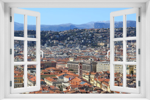 Panoramic view of Nice, Cote d'Azur, France