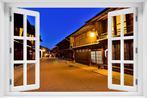 Fototapeta Naklejka Na Ścianę Okno 3D - 奈良井宿の町並み