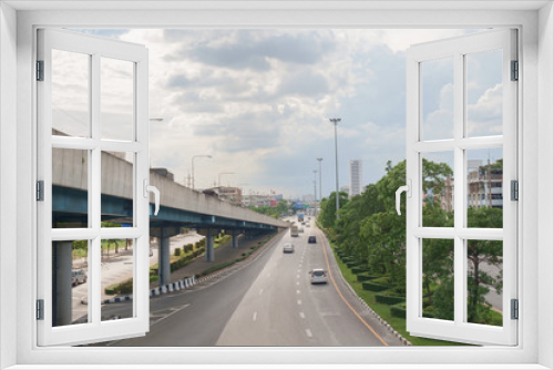 Fototapeta Naklejka Na Ścianę Okno 3D - Traffic road / View of traffic road. Movement.