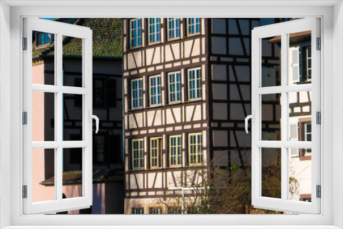 Fototapeta Naklejka Na Ścianę Okno 3D - Façades strasbourgeoises
