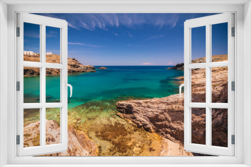 Fototapeta Naklejka Na Ścianę Okno 3D - Fokos Beach - Mykonos