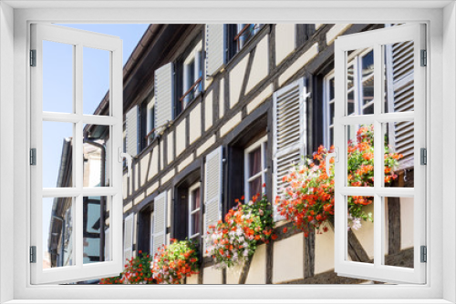Fototapeta Naklejka Na Ścianę Okno 3D - Traditional houses in La Petite France, Strasbourg, Alsace, Fran