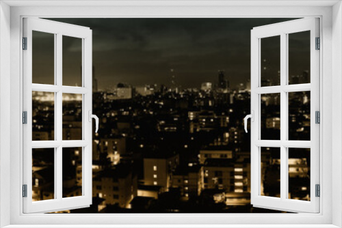 Fototapeta Naklejka Na Ścianę Okno 3D - A Panorama of the Bangkok Skyline