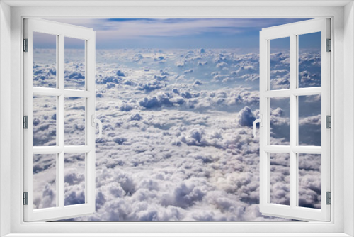 Fototapeta Naklejka Na Ścianę Okno 3D - On the cloud in the sky softly focus