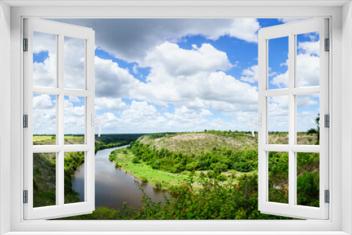 Fototapeta Naklejka Na Ścianę Okno 3D - Panorama - Fluss Chavon Dominikanische Republik