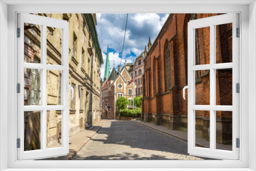 Fototapeta Naklejka Na Ścianę Okno 3D - The old town of Riga