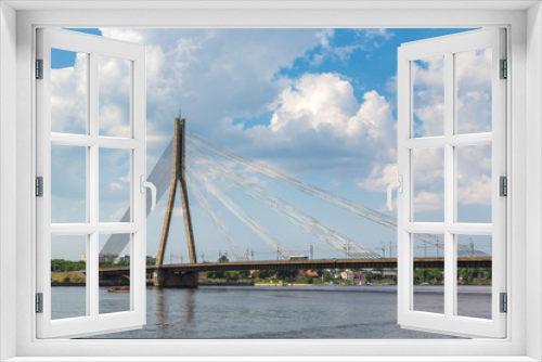 Fototapeta Naklejka Na Ścianę Okno 3D - Vansu bridge in Riga