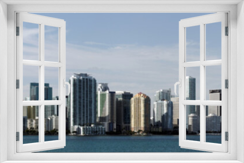 Fototapeta Naklejka Na Ścianę Okno 3D - Panoramic Skyline of Miami Florida