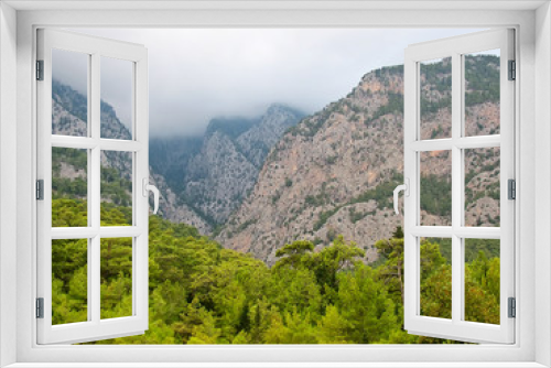 Fototapeta Naklejka Na Ścianę Okno 3D - Taurus  Mountains in  cloudy weather