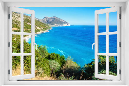 Fototapeta Naklejka Na Ścianę Okno 3D - Amazing coast line Golfo di Orosei in sun, Sardinia, Italy