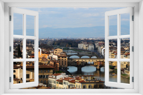 Fototapeta Naklejka Na Ścianę Okno 3D - Ponte Vecchio, Florence, Italy