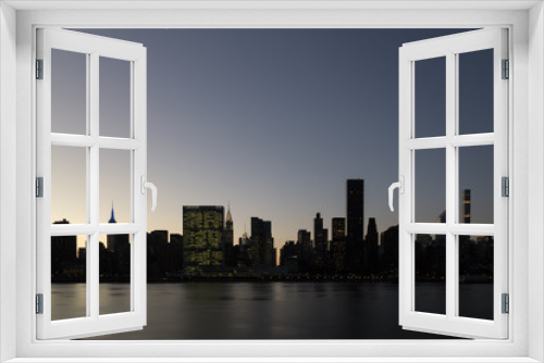 Fototapeta Naklejka Na Ścianę Okno 3D - Midtown Manhattan skyline view