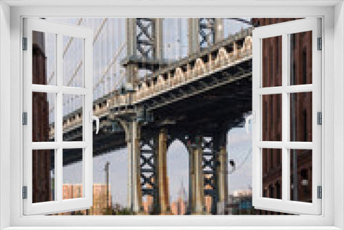Fototapeta Naklejka Na Ścianę Okno 3D - Brooklyn bridge