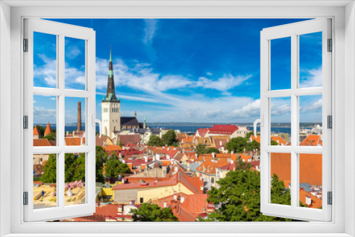 Fototapeta Naklejka Na Ścianę Okno 3D - Aerial View of Tallinn