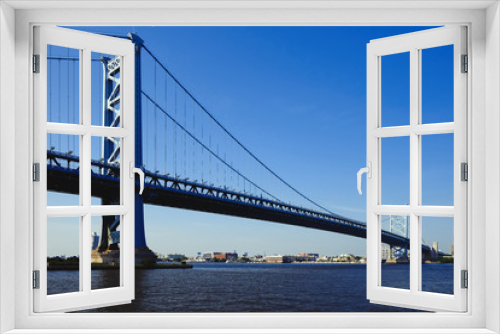 Fototapeta Naklejka Na Ścianę Okno 3D - Benjamin Franklin Bridge. Philadelphia, Pennsylvania.