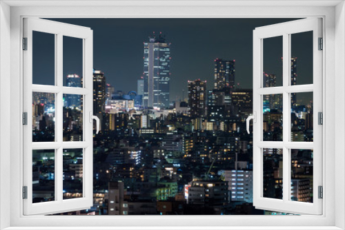 Fototapeta Naklejka Na Ścianę Okno 3D - Tokyo Night View - 東京の夜景