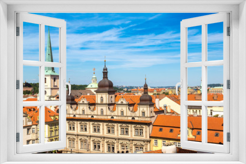 Fototapeta Naklejka Na Ścianę Okno 3D - Panoramic view of Prague