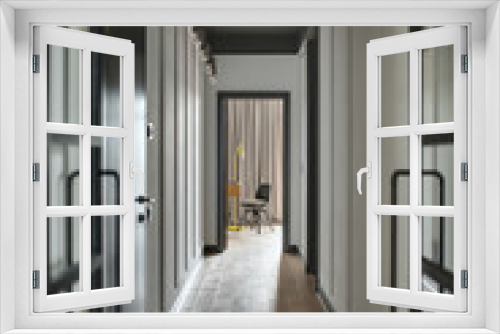 Fototapeta Naklejka Na Ścianę Okno 3D - Corridor in modern style