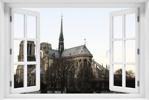 Fototapeta Naklejka Na Ścianę Okno 3D - Notre Dame