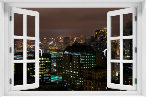 Fototapeta Naklejka Na Ścianę Okno 3D - San Francisco at Night