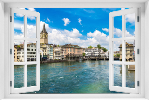 Fototapeta Naklejka Na Ścianę Okno 3D - Historical part of Zurich