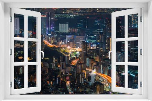 Fototapeta Naklejka Na Ścianę Okno 3D - Tokyo, Japan cityscape and highways.