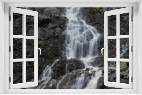 Fototapeta Naklejka Na Ścianę Okno 3D - Waterfall in Tatra mountains. Morskie oko.