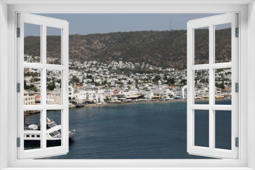 Fototapeta Naklejka Na Ścianę Okno 3D - Bodrum Town in Aegean Coast of Mugla, Turkey