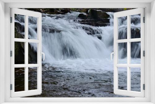 Fototapeta Naklejka Na Ścianę Okno 3D - kaskady, wodospad