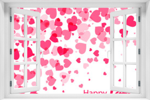 Pink heart  Valentine's day background.