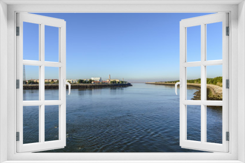 Fototapeta Naklejka Na Ścianę Okno 3D - Vista da Barra de Aveiro em Portugal