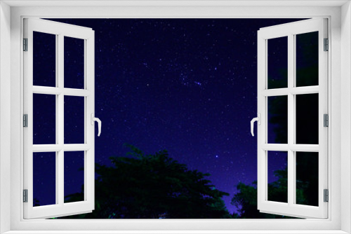 Fototapeta Naklejka Na Ścianę Okno 3D - The night sky with stars