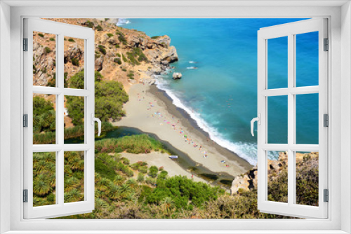 Fototapeta Naklejka Na Ścianę Okno 3D - Preveli beach on Crete island. Greece