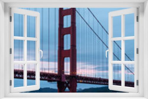 Fototapeta Naklejka Na Ścianę Okno 3D - Golden Gate Bridge Predawn