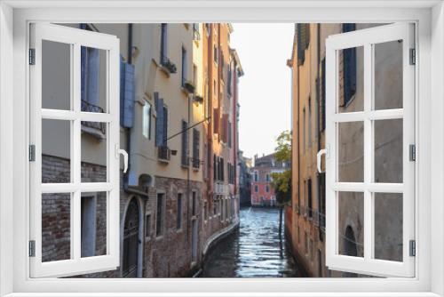 Fototapeta Naklejka Na Ścianę Okno 3D - Canal view in Venice