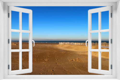 Fototapeta Naklejka Na Ścianę Okno 3D - BEACH OF CALAIS ,BLERIOT BEACH ,PAS DE CALAIS , HAUTS DE FRANCE , FRANCE