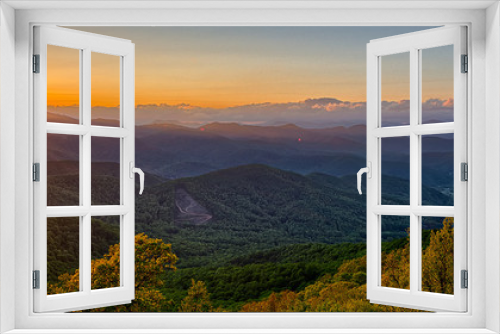 Fototapeta Naklejka Na Ścianę Okno 3D - Blue Ridge Parkway summer Appalachian Mountains Sunset